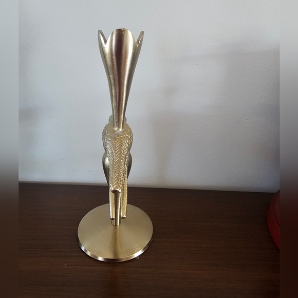 Anthropologie "Marizia Sparrow Candleholder in Bronze" New - Picture 8 of 8